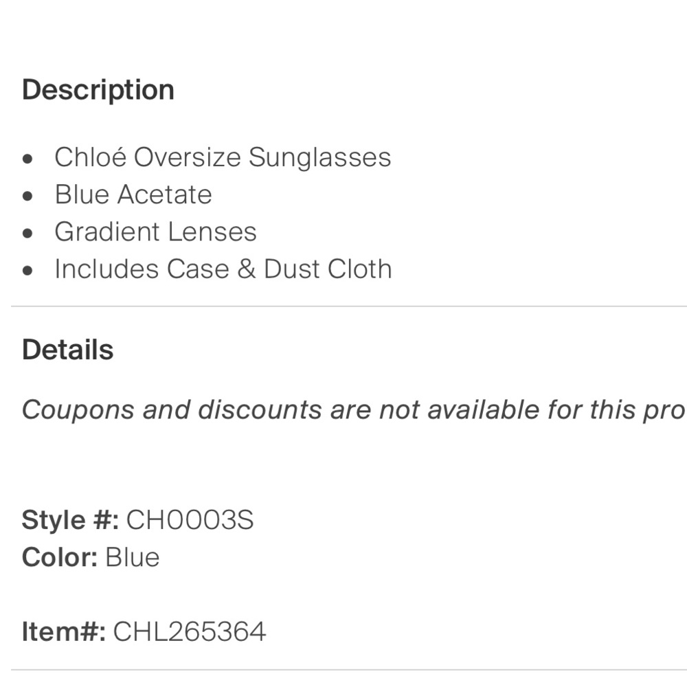 Chloé sunglasse authentic brand new - Picture 9 of 12
